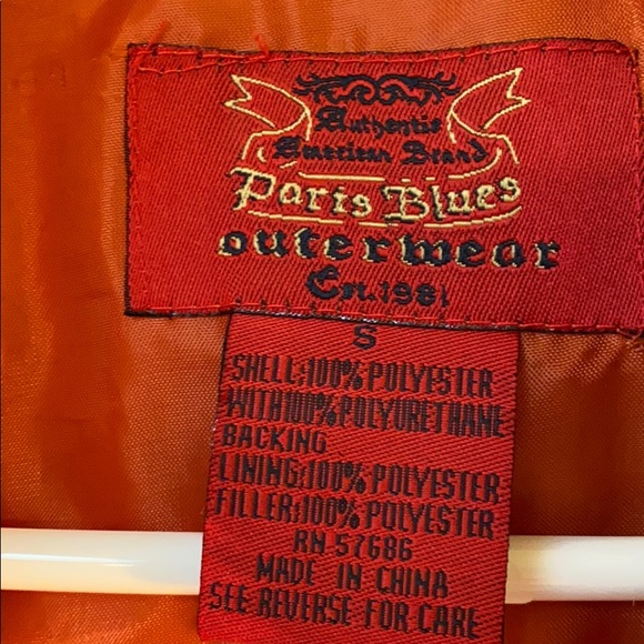 Paris Blues Outerwear Orange Vest Women's Small - Picture 4 of 5